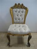 Early 1900’s, Gold Gilt French Chair with Cherubs